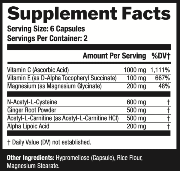 Supplement Facts - Stellar Surge